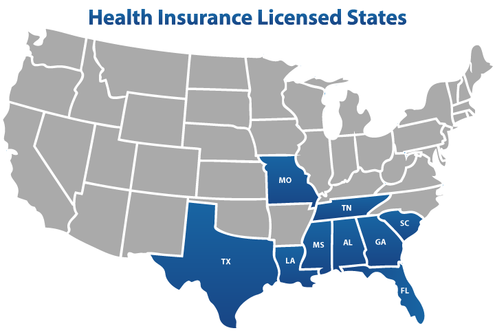 Palmetto Health Pro Licensed States